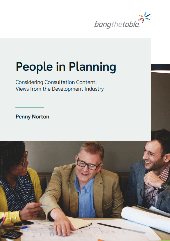 People in Planning: Considering Consultation Content